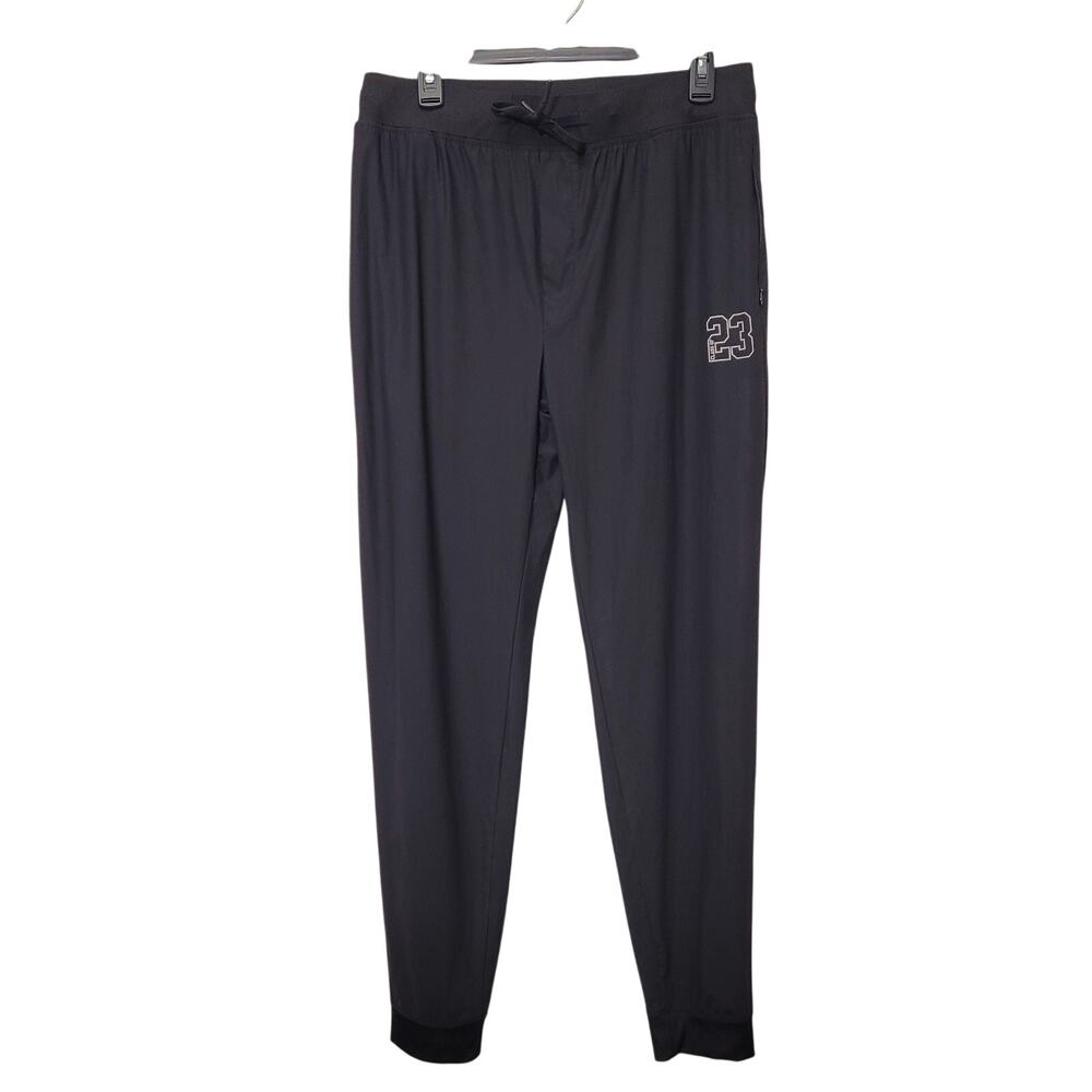 Jostens Black Jogger Pants Size XL Logo Athletic Lounge Track Pants Zip Pockets